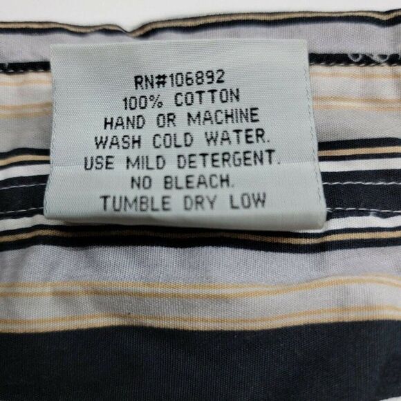 Joker Men's Button Front Men's Size XXL Gray Blue Stripe Clown Print Pockets - Picture 4 of 7